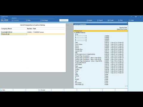 TALLY START UP SETTING - Plug & Play Computers Tally tutorial