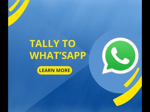 TALLY TO WHATSAPP - Plug & Play Computers Tally tutorial