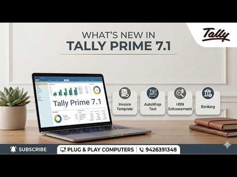 Tally Prime 7.1, Voucher Customisation made easy , Full Demo - Plug & Play Computers Tally tutorial