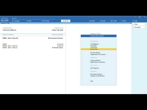 TallyPrime -MOVING TO NEW FINANCIAL YEAR - Plug & Play Computers Tally tutorial